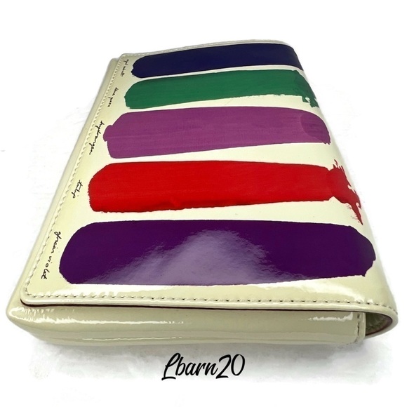 Kate Spade Paint Clutch Gene Brushstroke Bag Vintage - Picture 3 of 13
